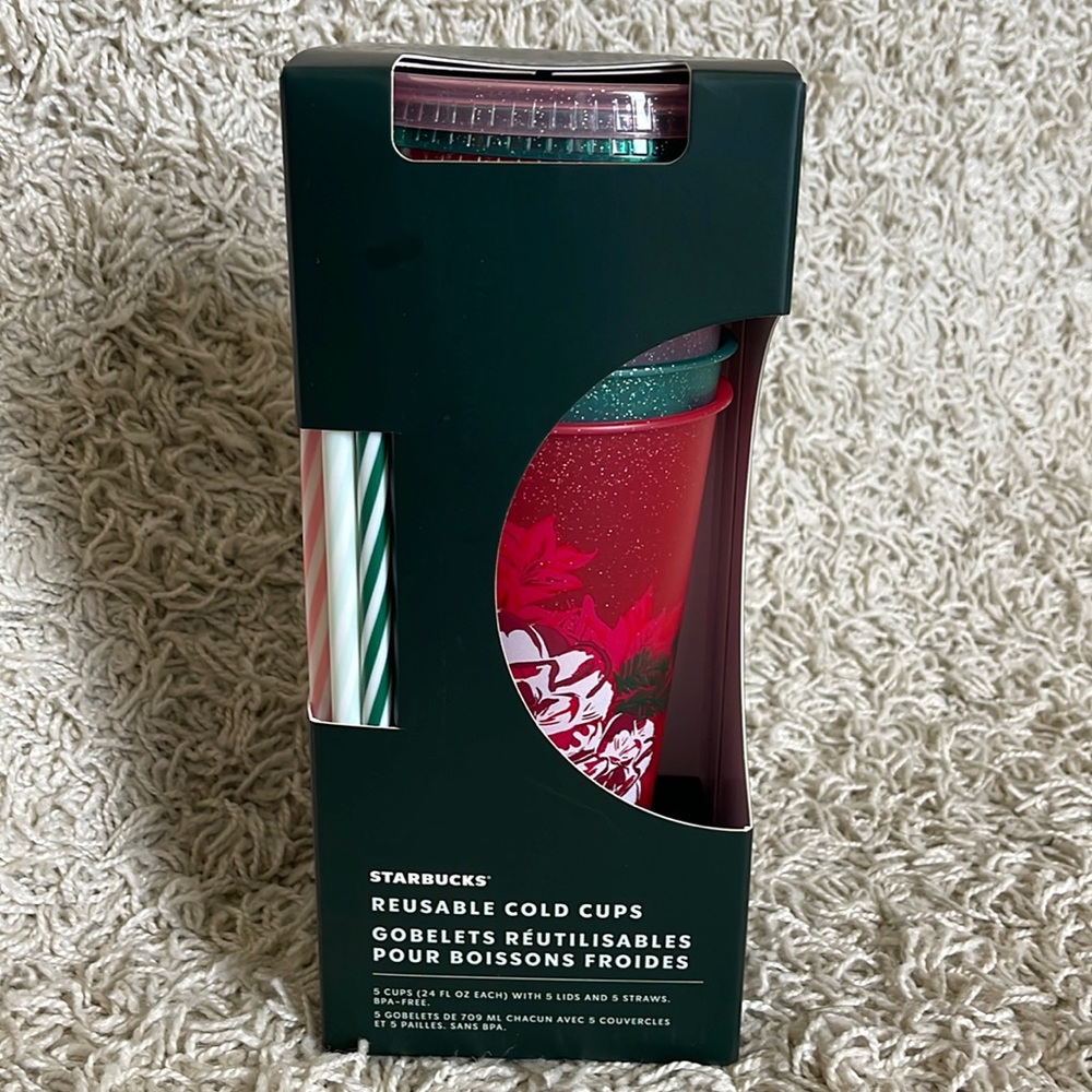 Starbucks reusable cold cups (5cups)